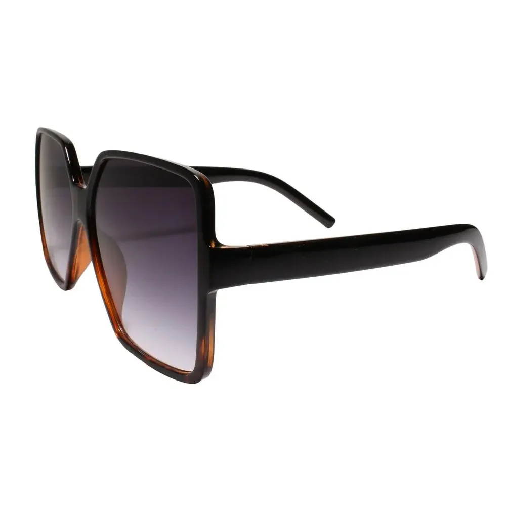 Oversized Square Black Tortoise Womens Sunglasses